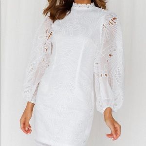 Hello Molly White High Class dress size S